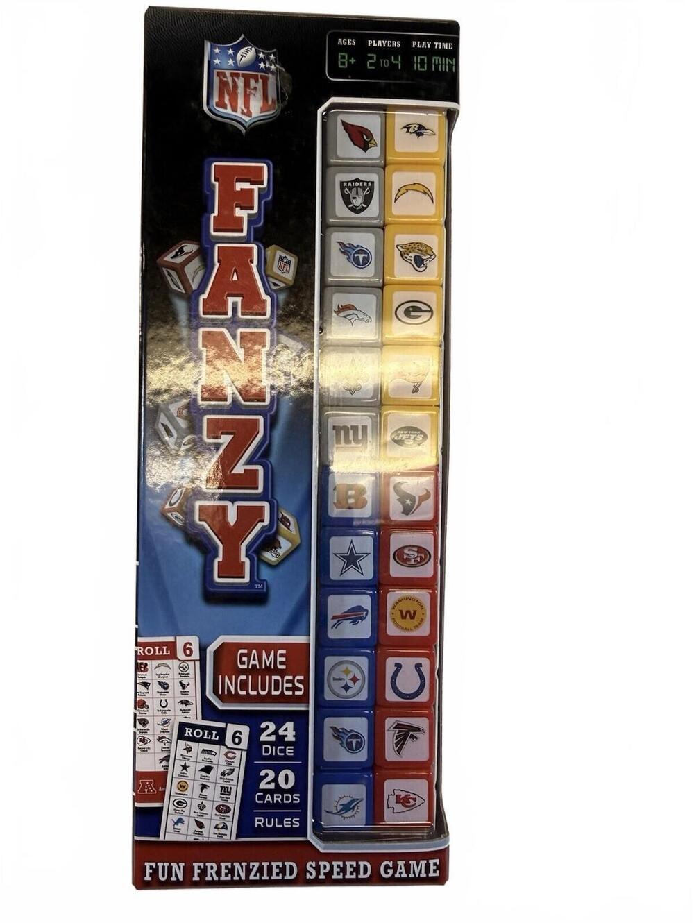 New In Box, NFL Fanzy, The Fun Frenzied Speed Dice Game